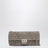 Mittelgroße Schultertasche Rockstud Spike in Warm Grey aus Veloursleder