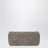 Mittelgroße Schultertasche Rockstud Spike in Warm Grey aus Veloursleder