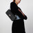 Black Rockstud Spike leather bag
