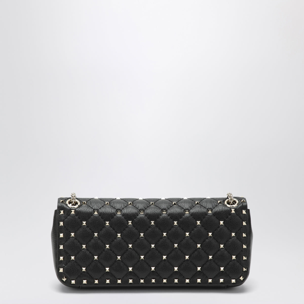 Black Rockstud Spike leather bag