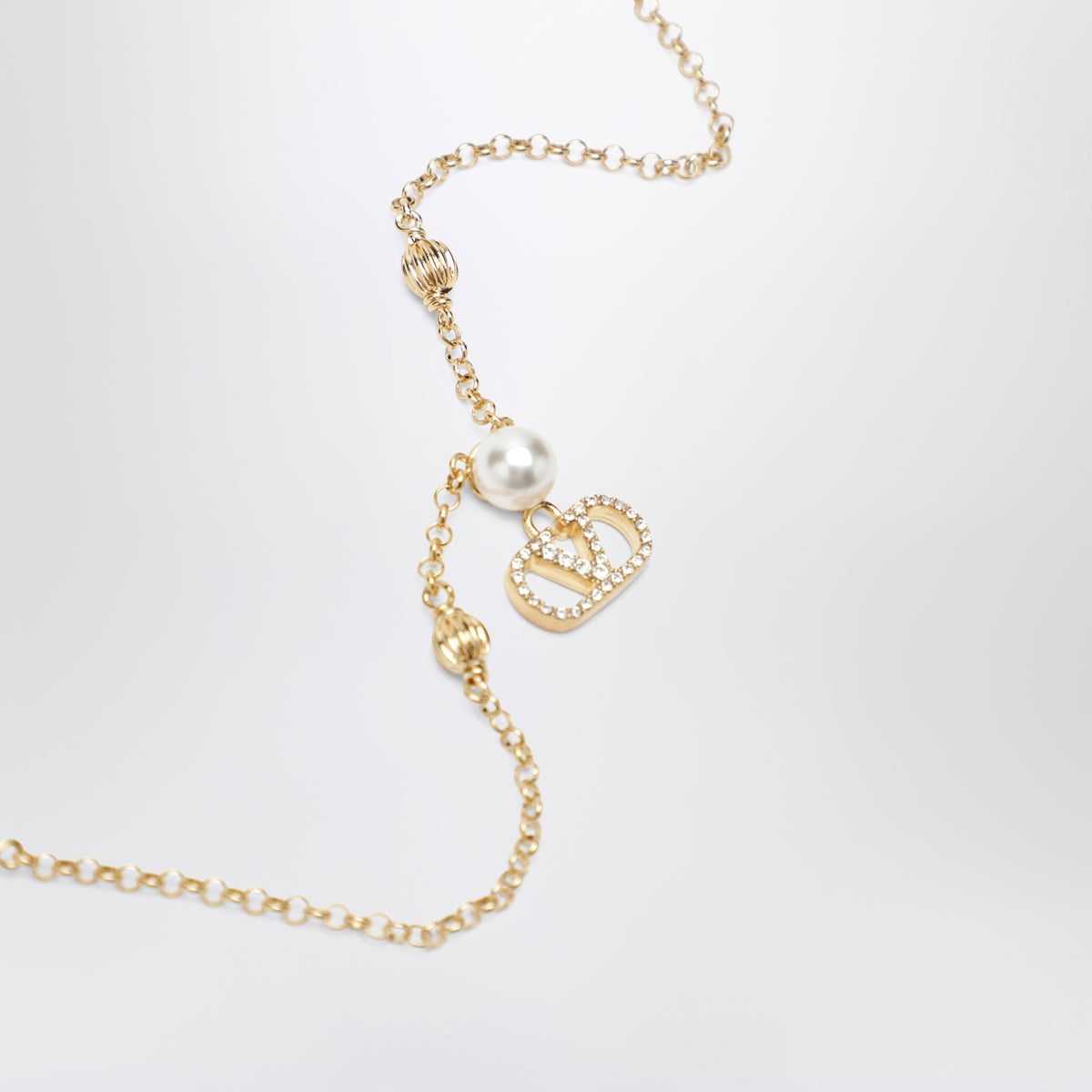 Necklace with VLogo Signature pendant