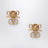 Goldfarbene VLogo Signature Ohrringe mit Schleife