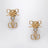 VLogo Signature bow and crystal earrings