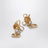 VLogo Signature bow and crystal earrings