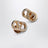 Boucles d’oreilles VLogo Signature dorées avec cristaux