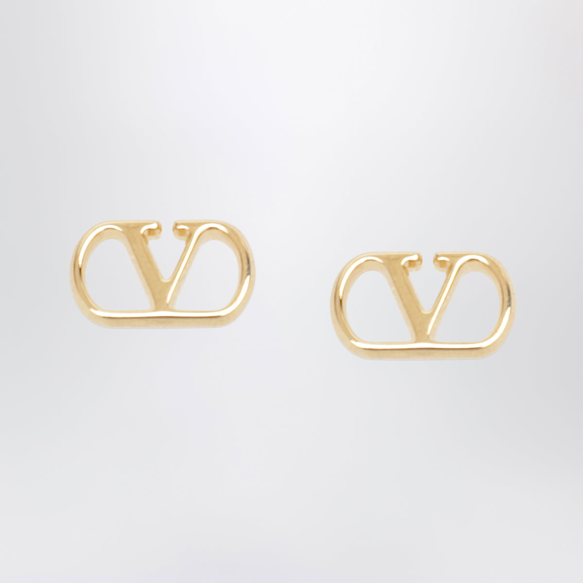 Goldfarbene VLogo Signature Ohrringe