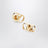 Goldfarbene VLogo Signature Ohrringe