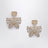 Flutterby Ohrringe aus goldfarbenem Metall und Kristall