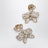 Flutterby gold-tone metal and crystal earrings
