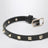 Schwarzes Rockstud Armband aus Leder