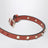 Poppy red Rockstud leather bracelet