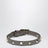 Bracelet Rockstud gris en cuir