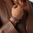 Bracelet Rockstud violet en cuir