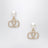VLogo Signature Ohrringe mit Perlen und Swarovski Kristallen