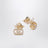 Boucles d'oreilles VLogo Signature avec perles et cristaux Swarovski