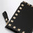 Portafoglio Rockstud nero in pelle