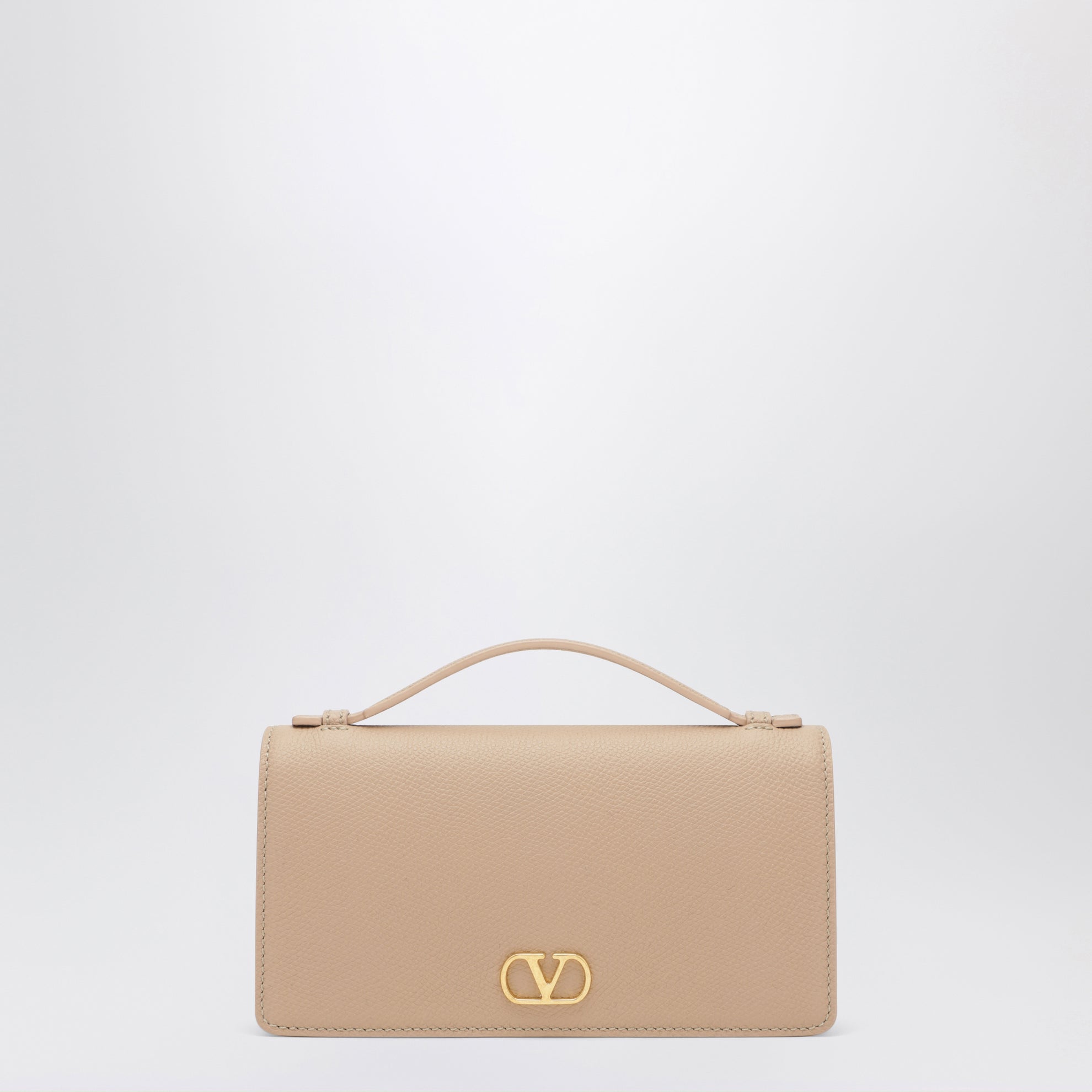 Powder pink VLogo Signature chain wallet