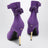 Purple suede slingbacks