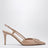 Décolleté slingback VLogo Signature color cipria in vernice
