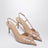 Décolleté slingback VLogo Signature color cipria in vernice
