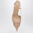 Décolleté slingback VLogo Signature color cipria in vernice