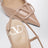 Décolleté slingback VLogo Signature color cipria in vernice
