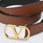 Ceinture VLogo Signature caramel en cuir