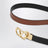 Cintura VLogo Signature reversibile nera/caramello