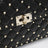 Borsa Media Rockstud Spike in Nappa nera