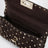 Borsa Rockstud Spike in suede marrone