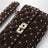 Borsa Rockstud Spike in suede marrone