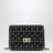 Borsa a mano mini Rockstud Spike in pelle nera