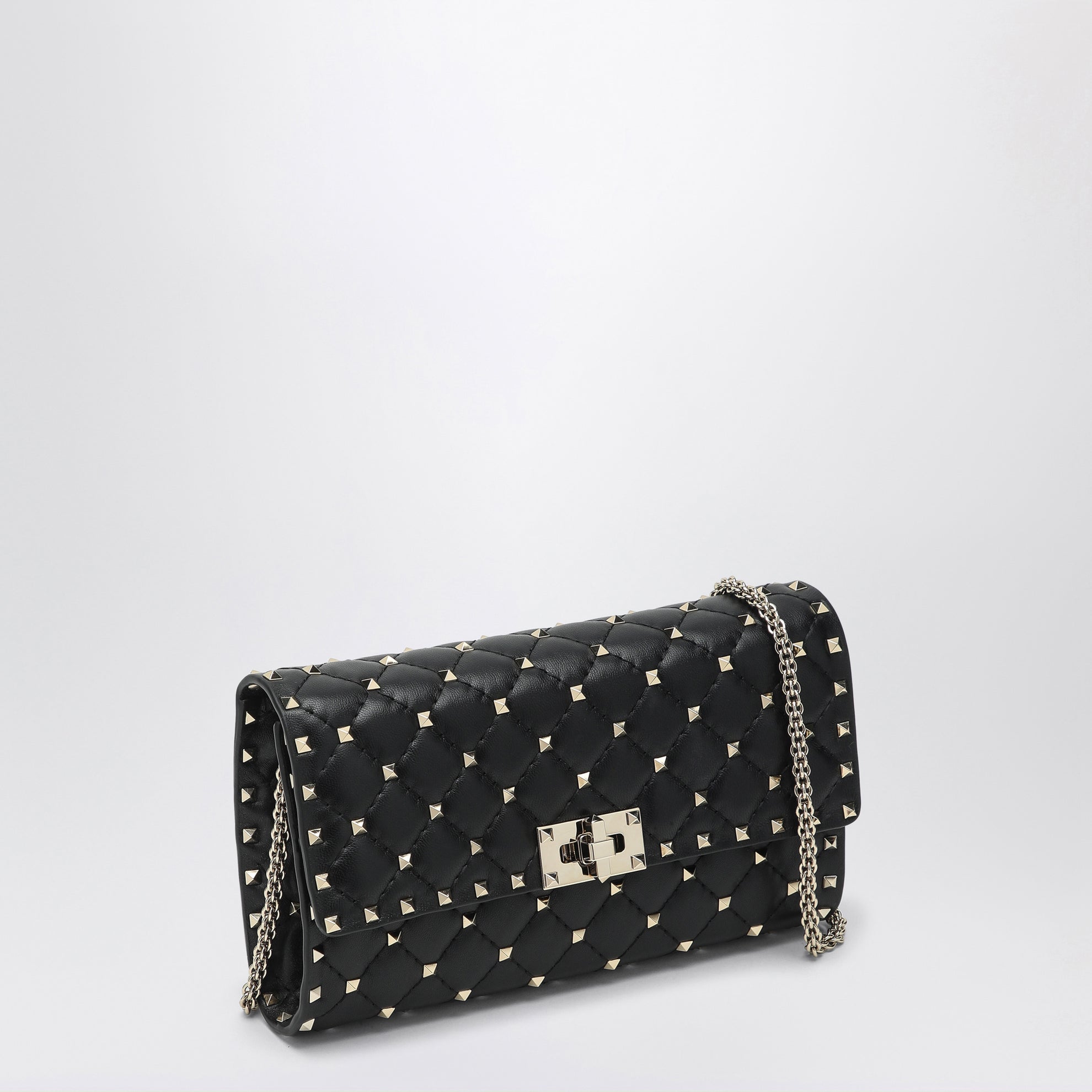 Borsa a tracolla Rockstud Spike nera