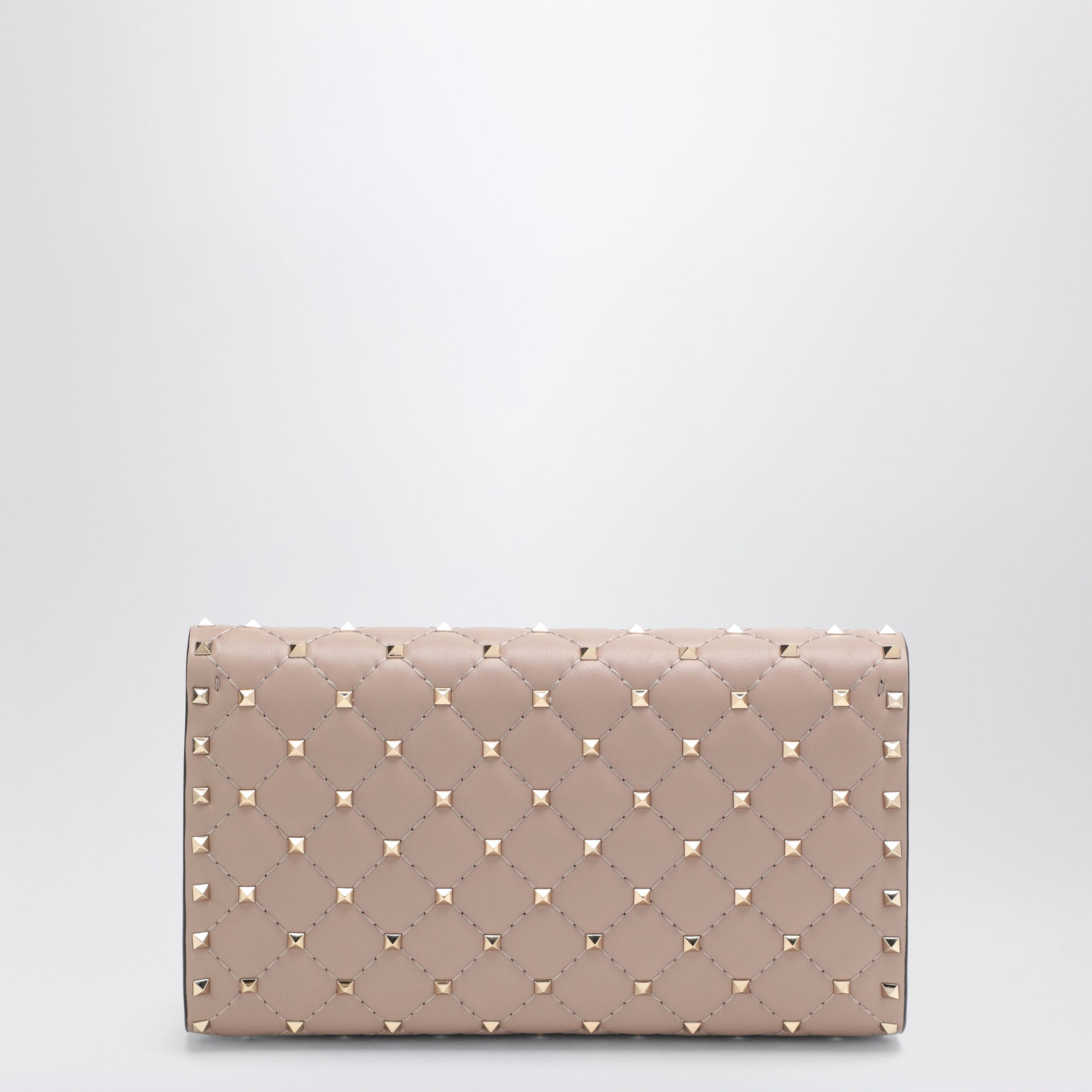 Rockstud Spike Umhängetasche in Puderrosa
