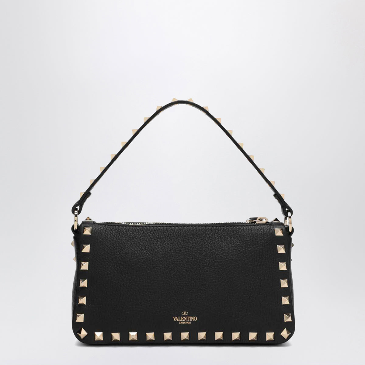 Borsa a tracolla piccola Rockstud nera