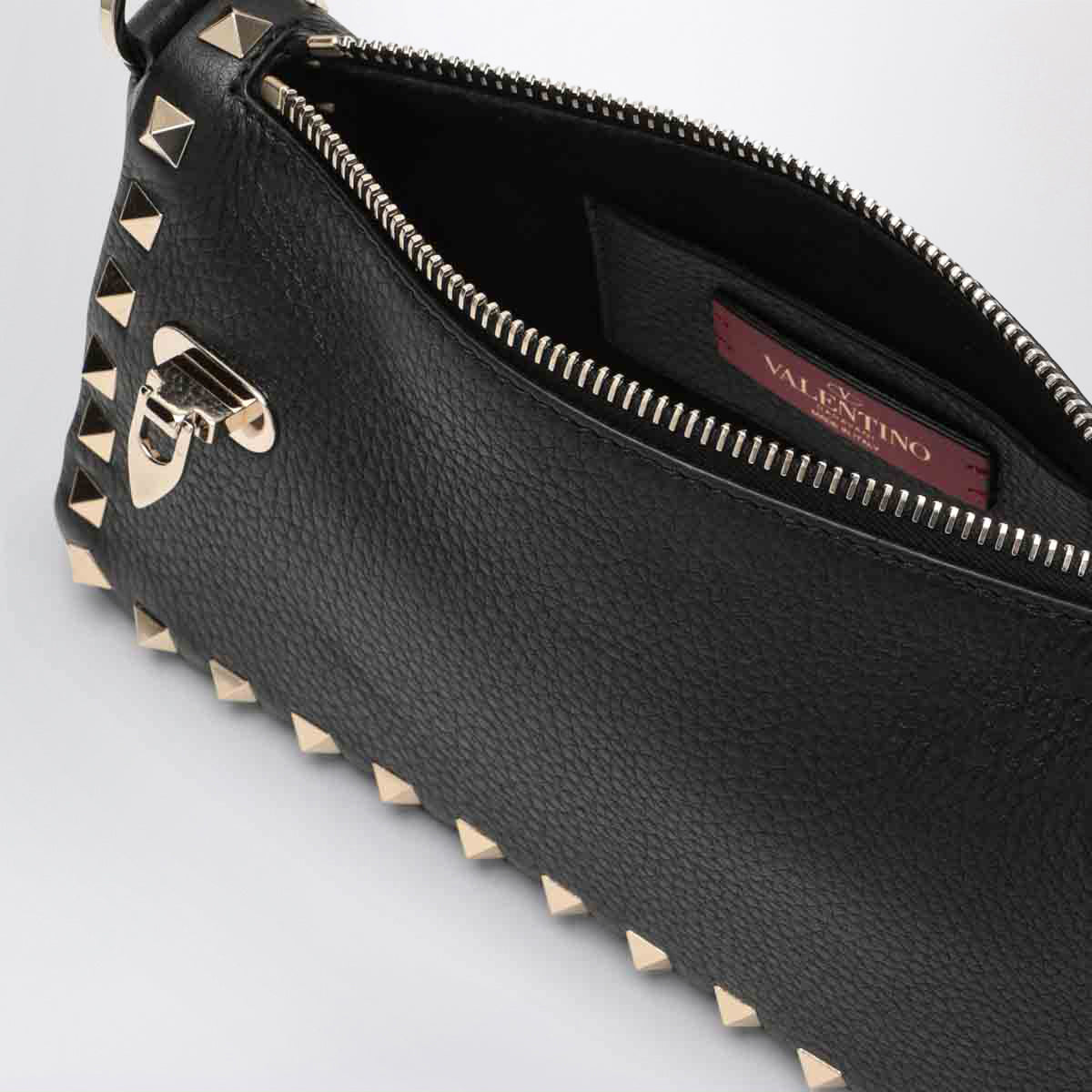 Borsa a tracolla piccola Rockstud nera
