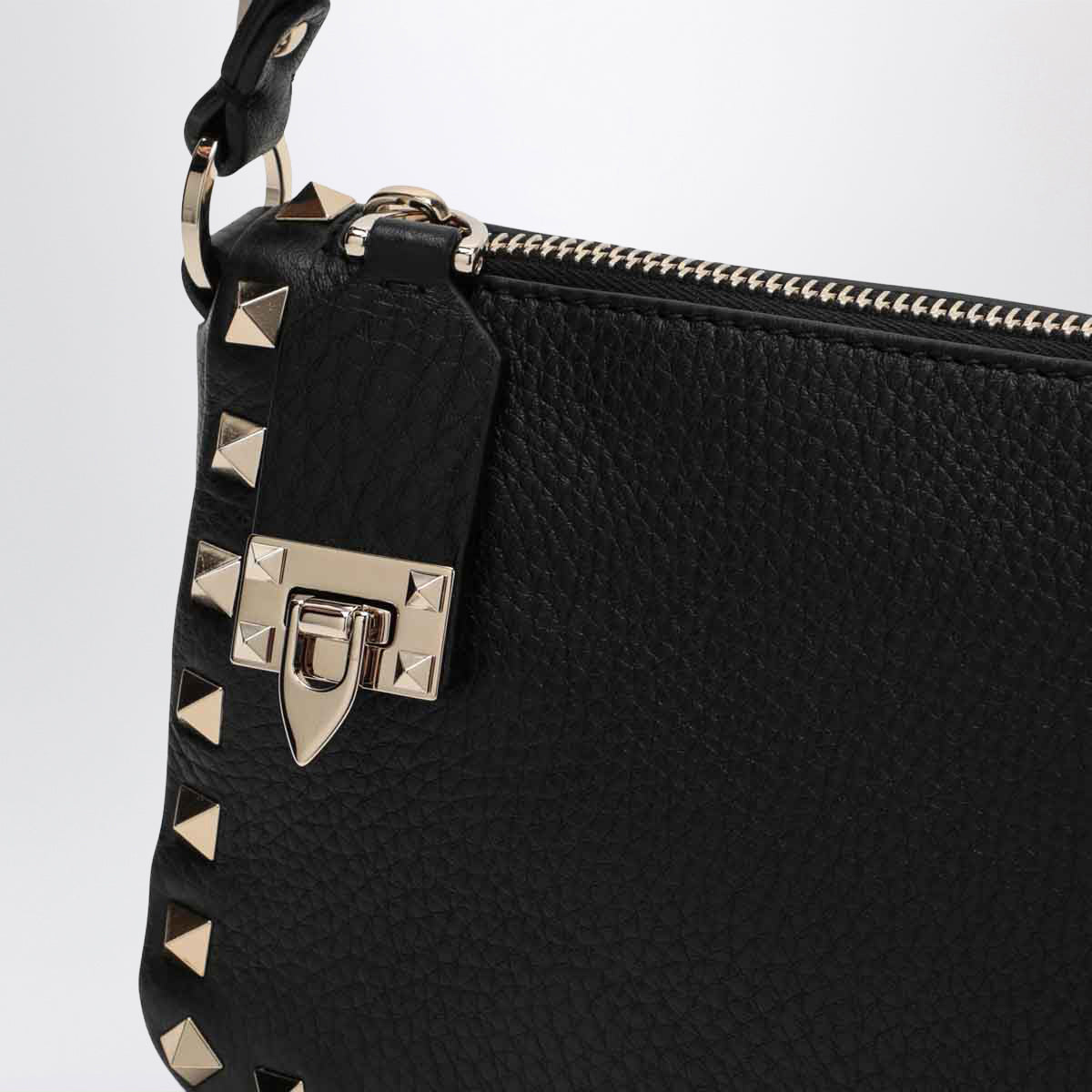 Borsa a tracolla piccola Rockstud nera