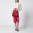 Medium Panthea shoulder bag in suede and nappa leather with Chevron pattern
