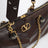 Medium Panthea shoulder bag in suede and nappa leather with Chevron pattern