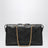 Panthea Chevron Bag in Black Leather