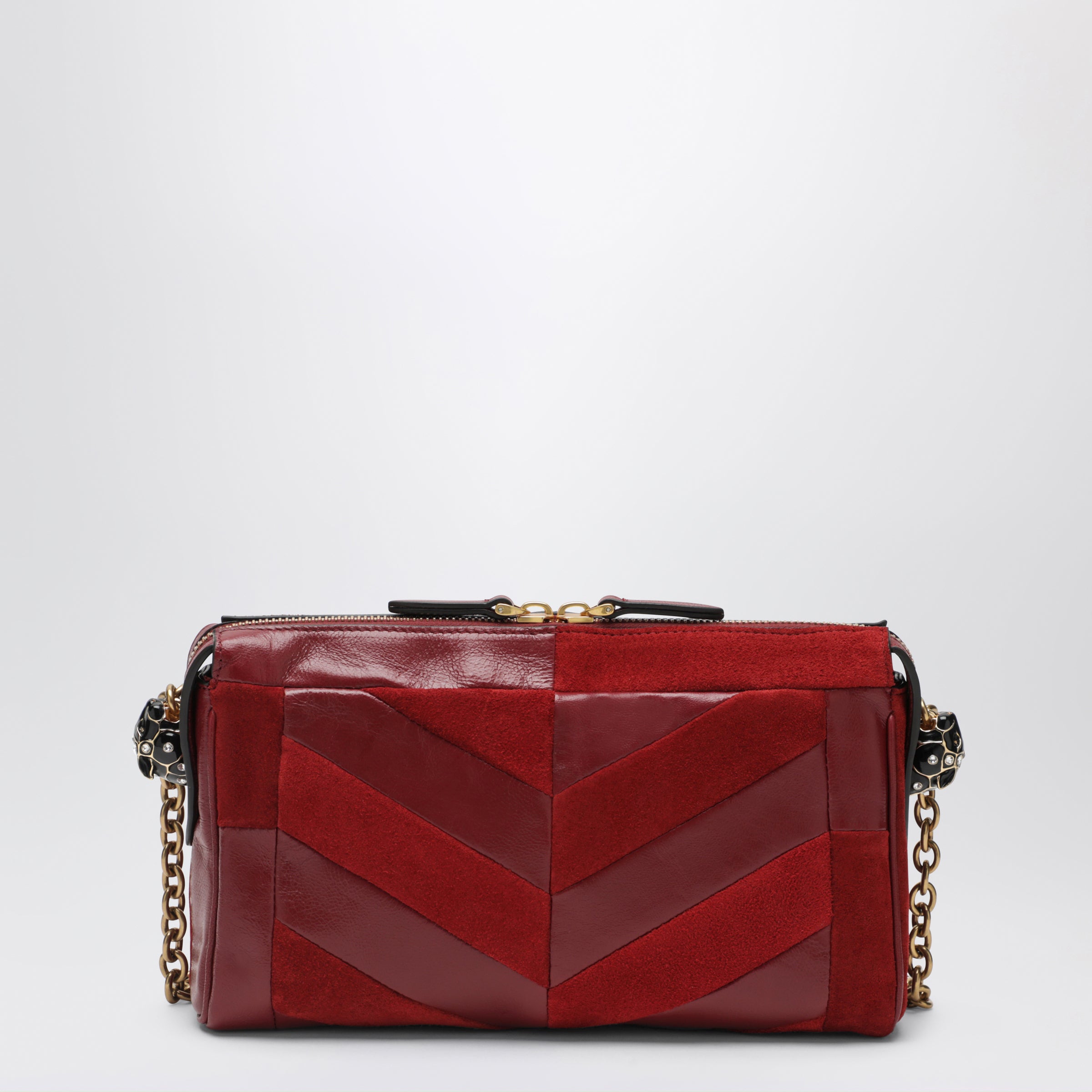 Valentino Garavani Small Panthea shoulder bag in suede and nappa