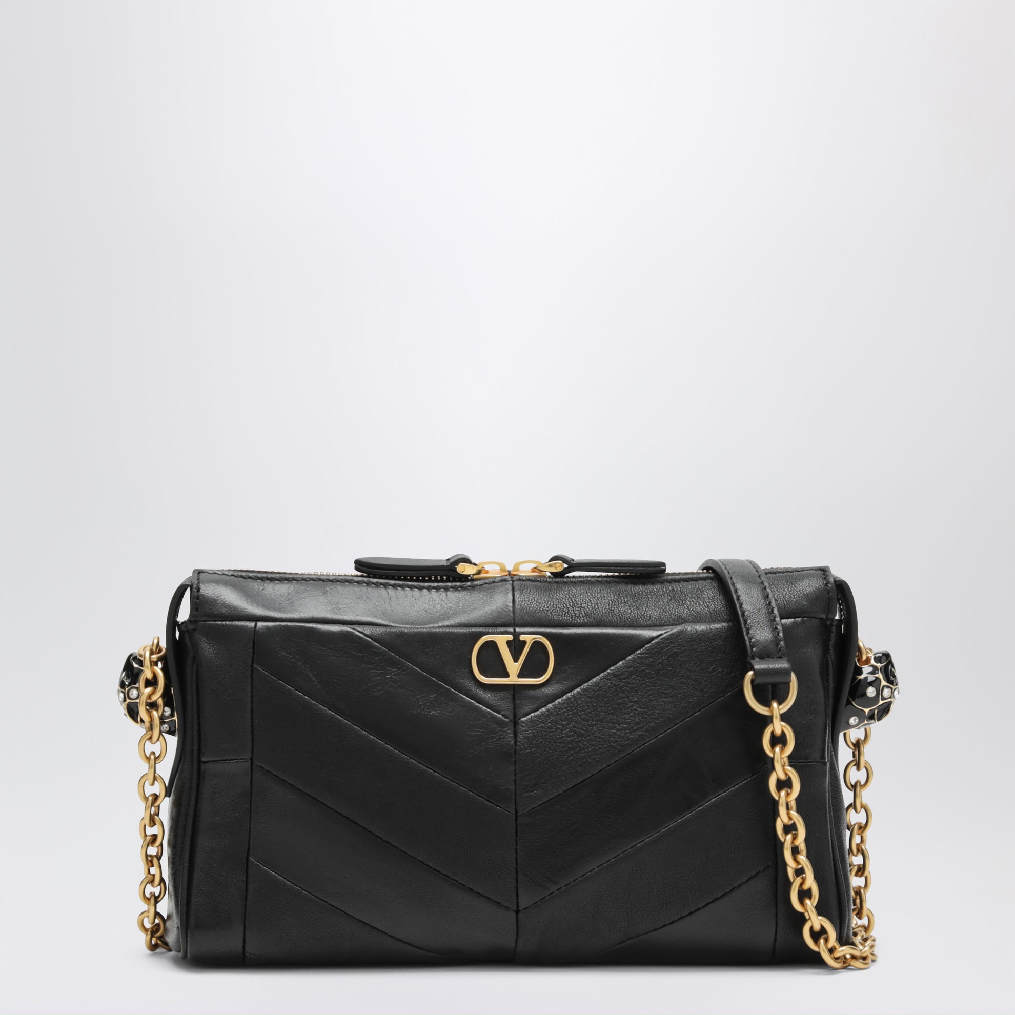 Borsa a tracolla piccola Panthea nera