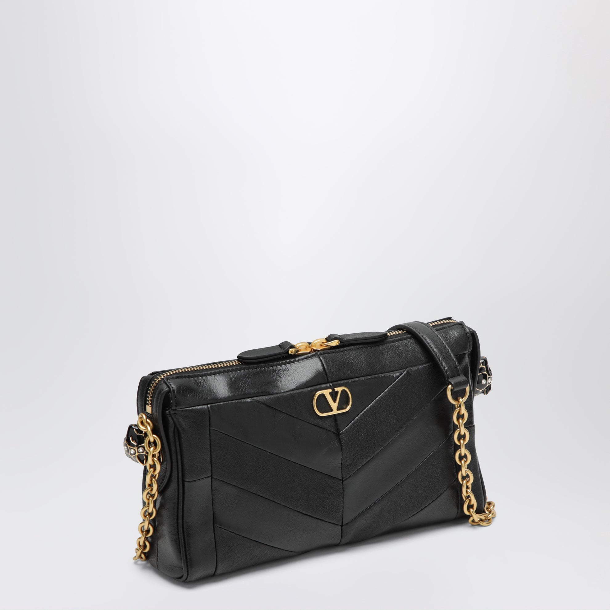 Borsa a tracolla piccola Panthea nera
