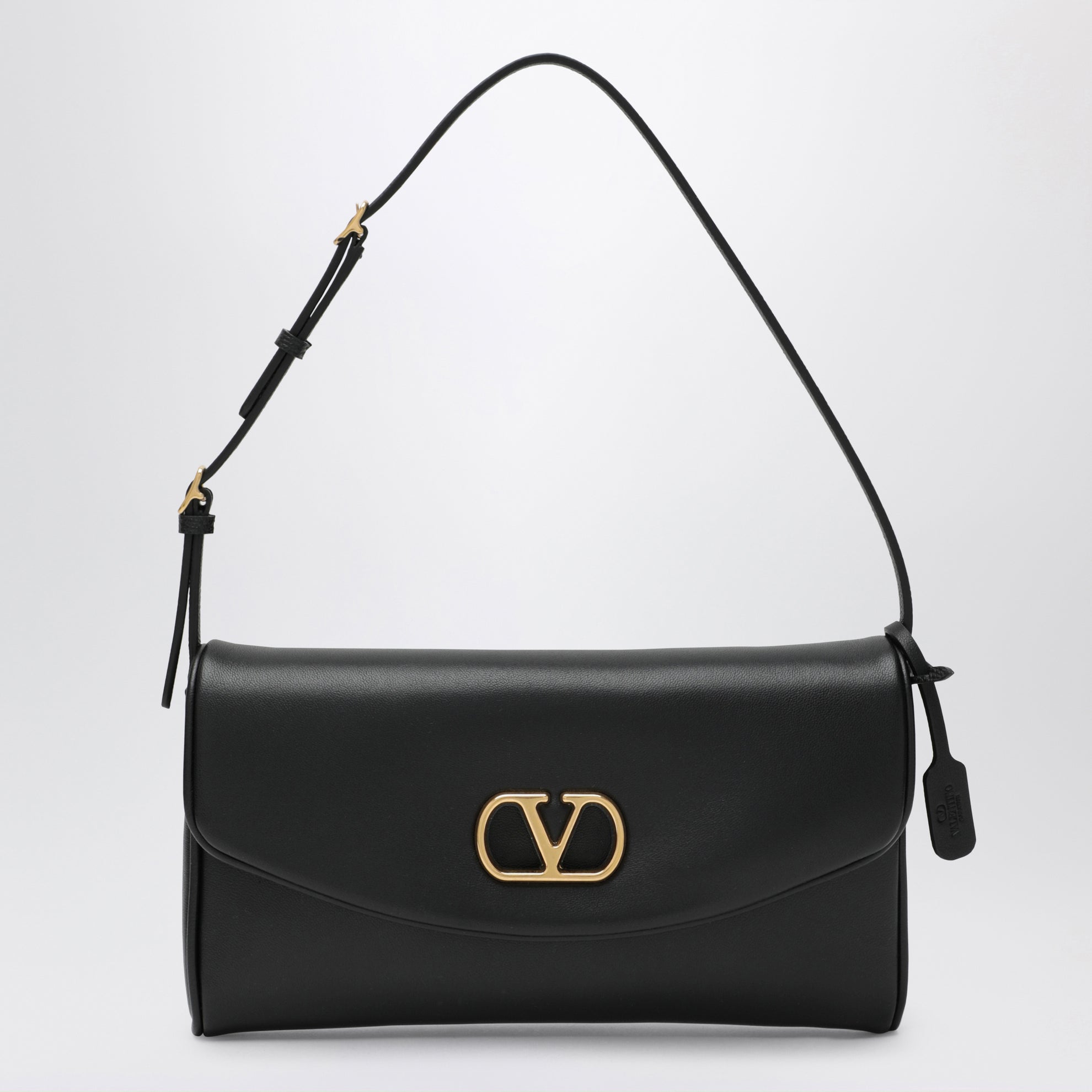 Small black Devain leather shoulder bag