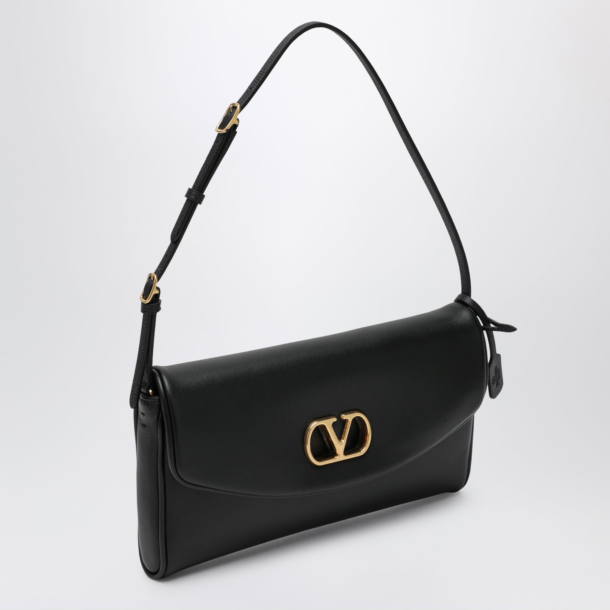 Small black Devain leather shoulder bag