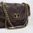 Djuna medium brown suede and nappa shoulder bag