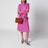 Djuna medium red suede and nappa shoulder bag