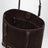 Sac cabas Rockstud moyen en daim marron ébène et noir
