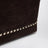 Sac cabas Rockstud moyen en daim marron ébène et noir