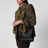 Small Rockstud shopper bag in black leather